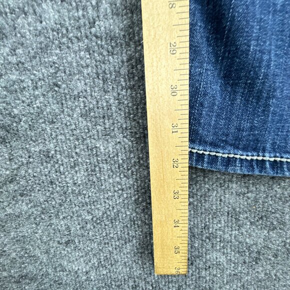 Buckle BKE Jake Jeans Mens 31L X 32 Blue Western‎ Cowboy Rodeo Straight Whiskers - Picture 16 of 16